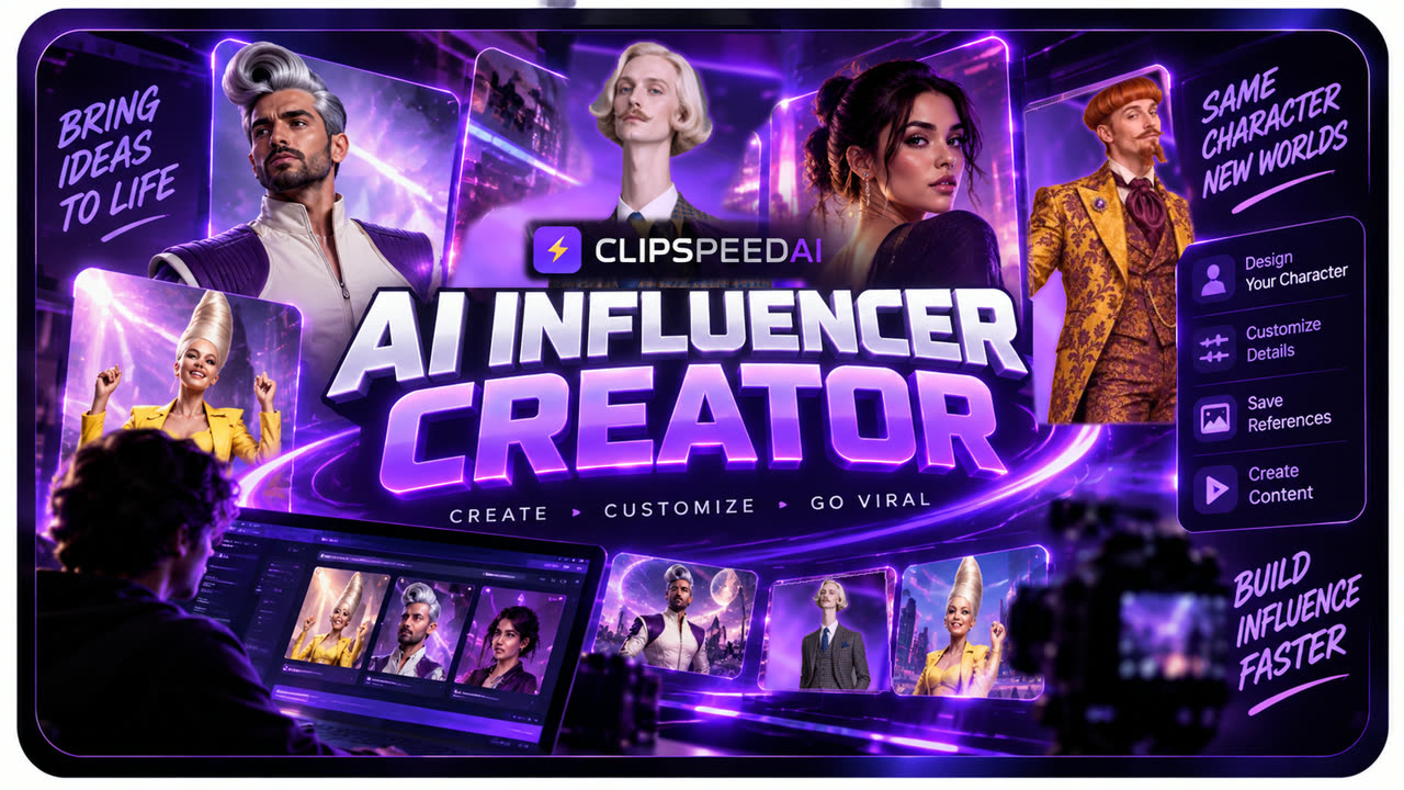 ClipSpeedAI AI Influencer Creator artwork