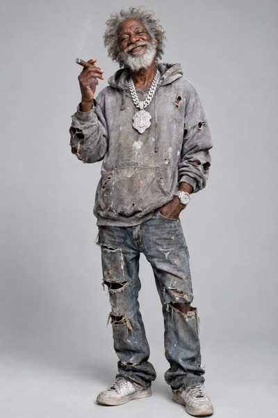 Humble Billionaire full-body front view